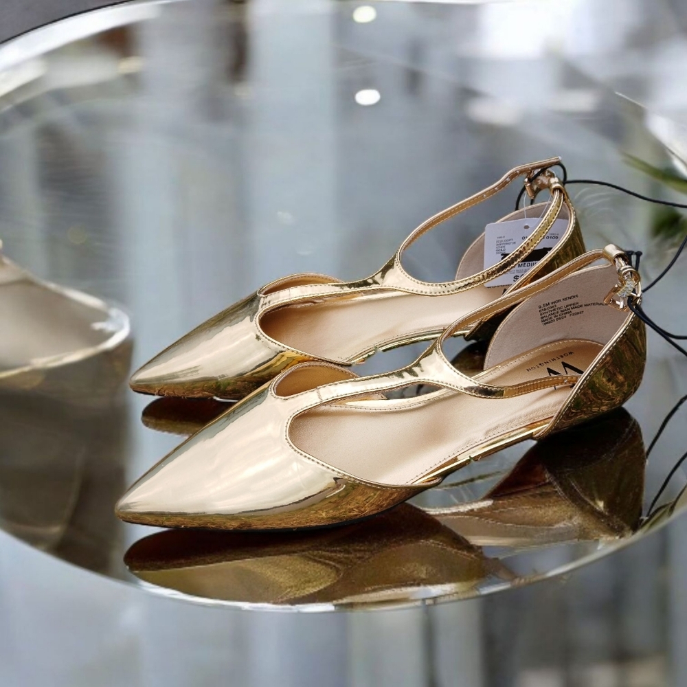 Worthington Shiny Gold Loafers